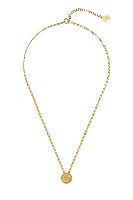 Dior Gold 'CD' Necklace Small