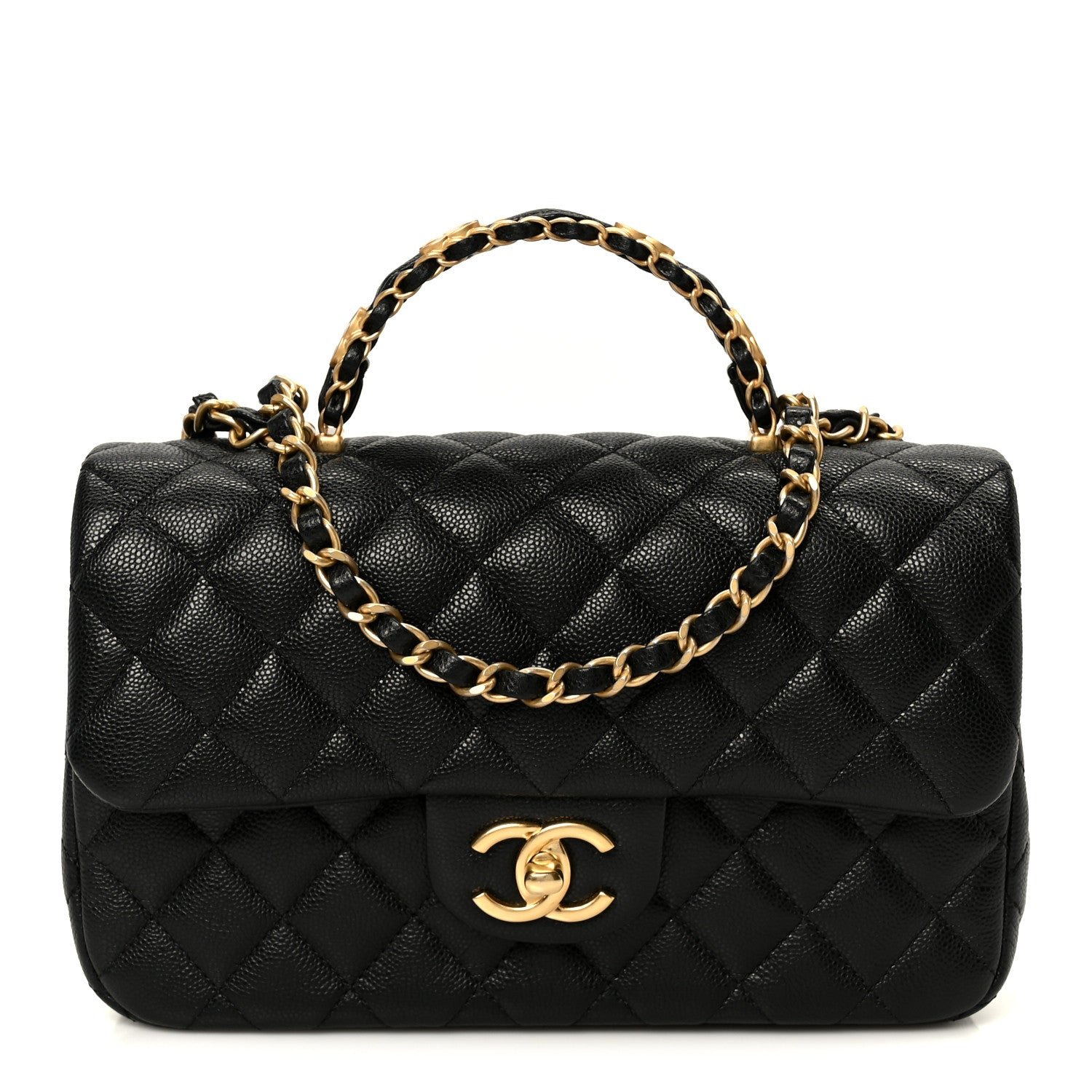 Chanel Caviar Quilted Small Handy CC Flap Black