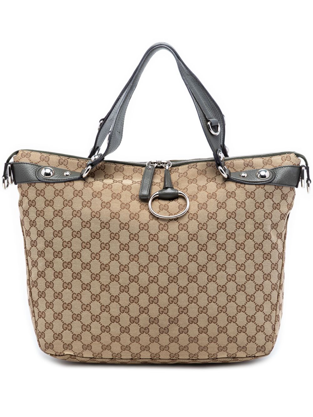 2016-2025 Large GG Canvas Icon Bit satchel
