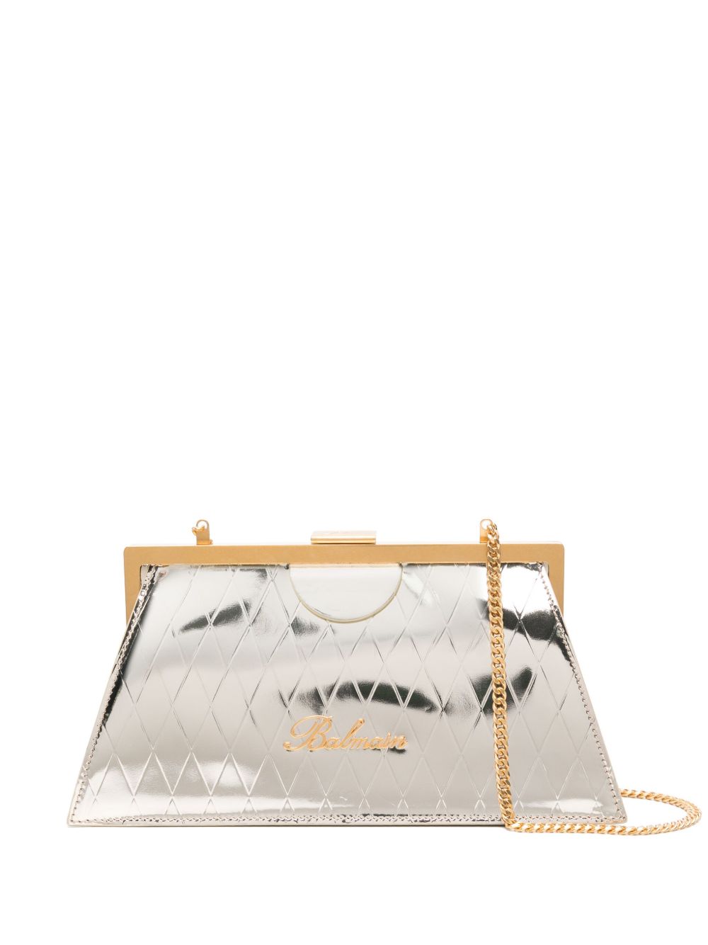 Trapeze clutch bag