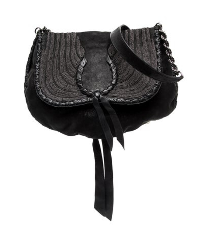 Nina Ricci Ricci Suede Crossbody Bag