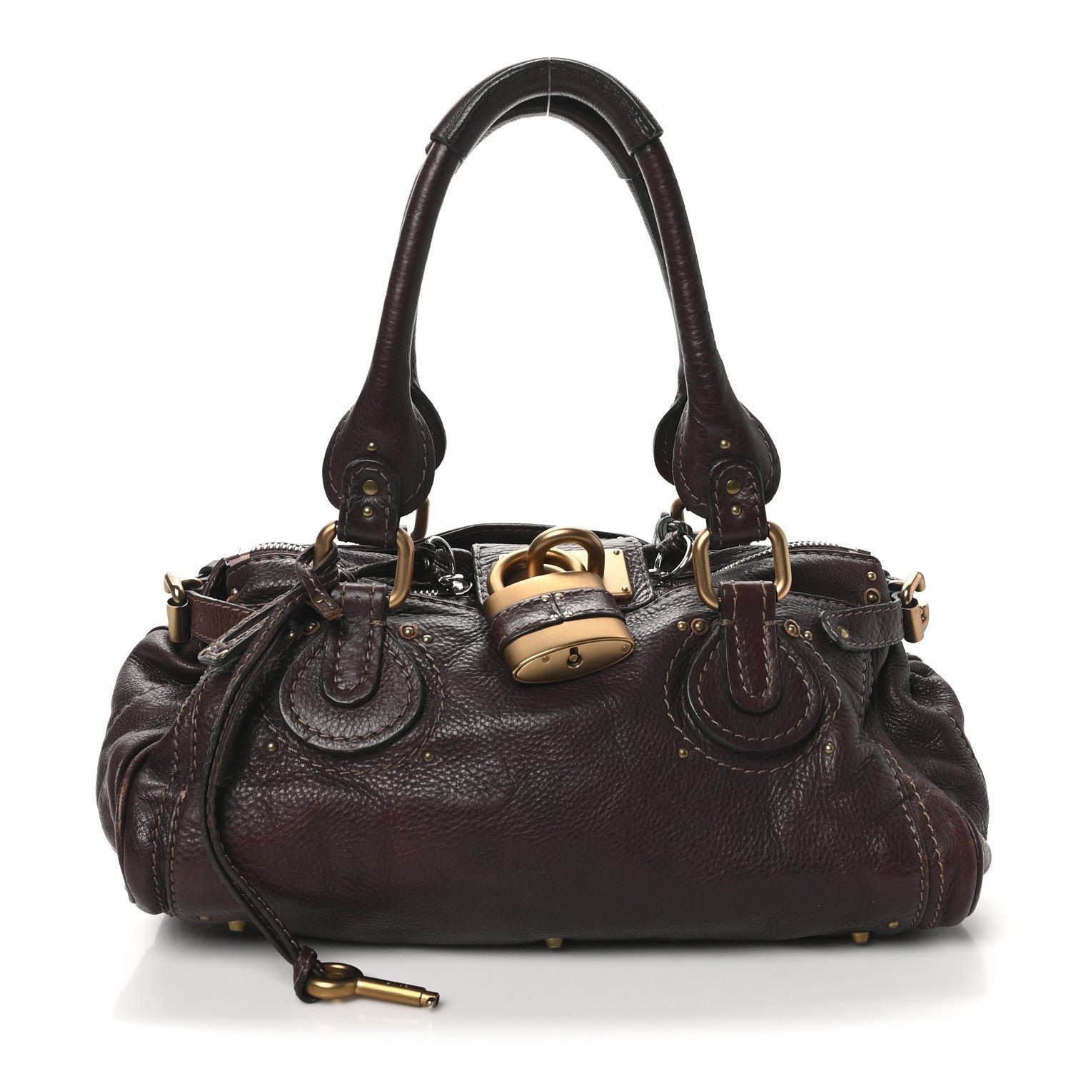 Chloe Calfskin Medium Paddington Satchel Chocolate
