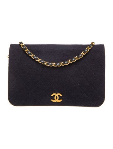 Jersey Quilted CC Flap Bag