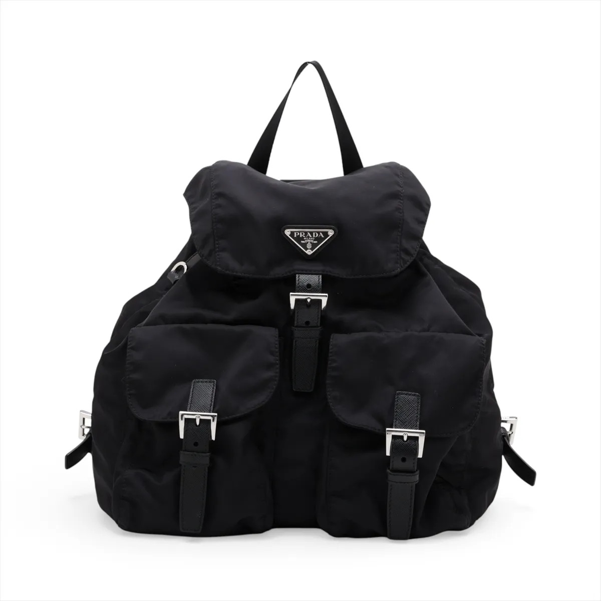 Prada Tessuto 1BZ811 Nylon & Leather Backpack Black