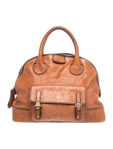 Leather Top Handle Bag