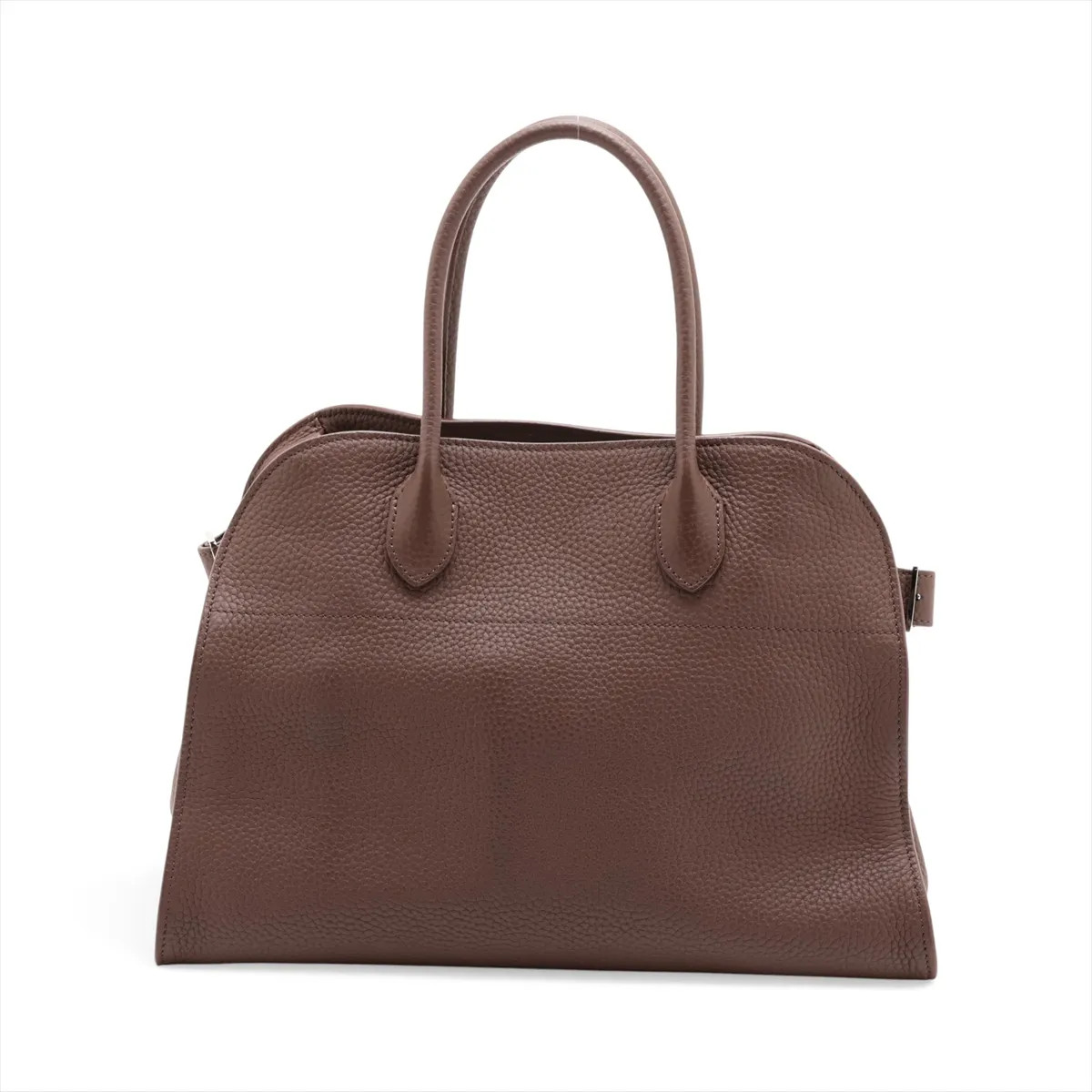 The Row Soft Margo 12 Leather 2 Way Handbag Brown