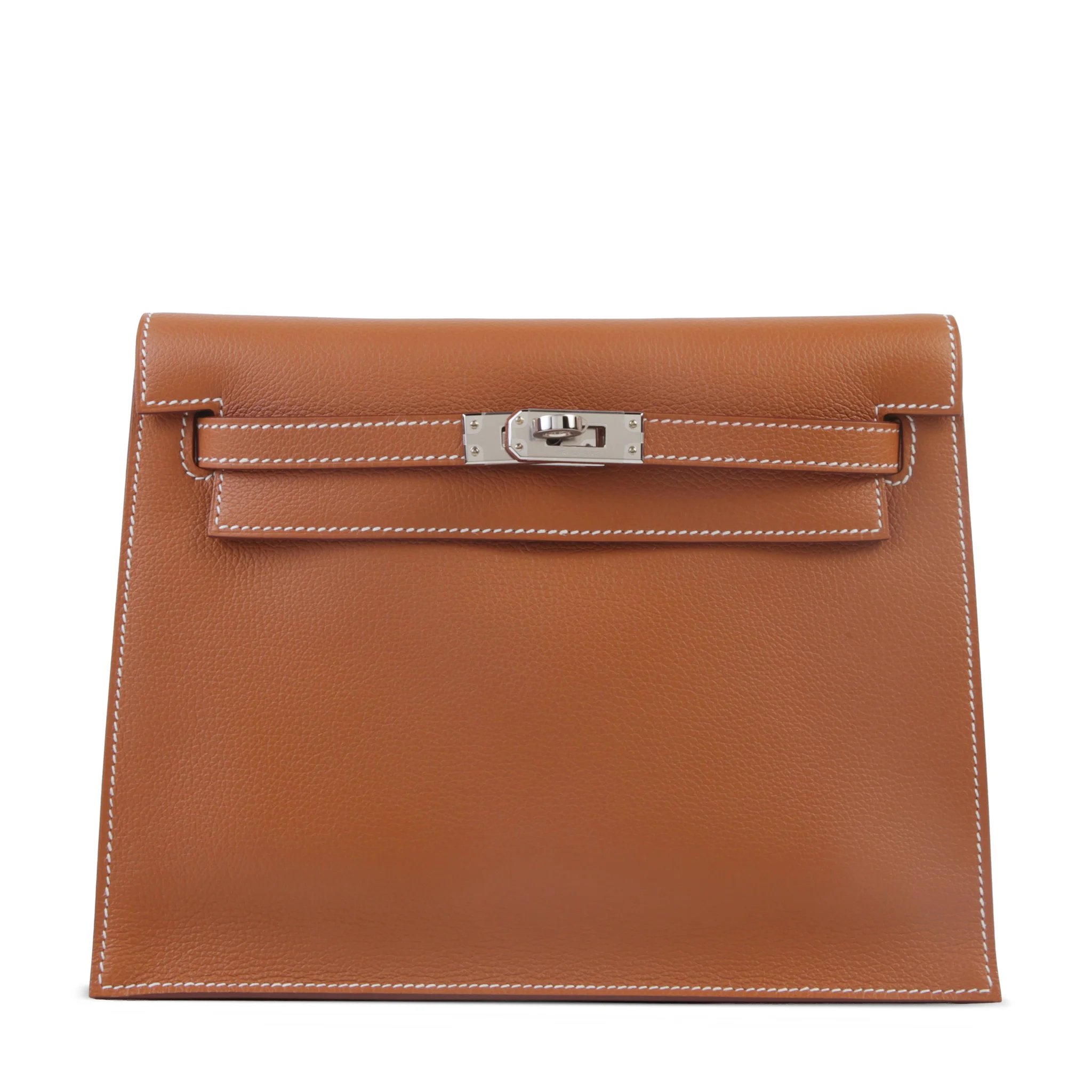 Brand New ( Rank N ) HERMÈS Kelly Danse Gold (37) Evercolor Palladium hardware G (2026)
