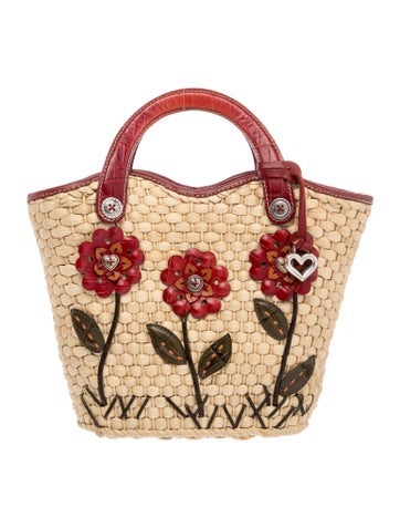 Straw Top Handle Bag
