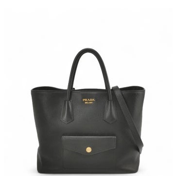 Vitello Leather Tote Medium