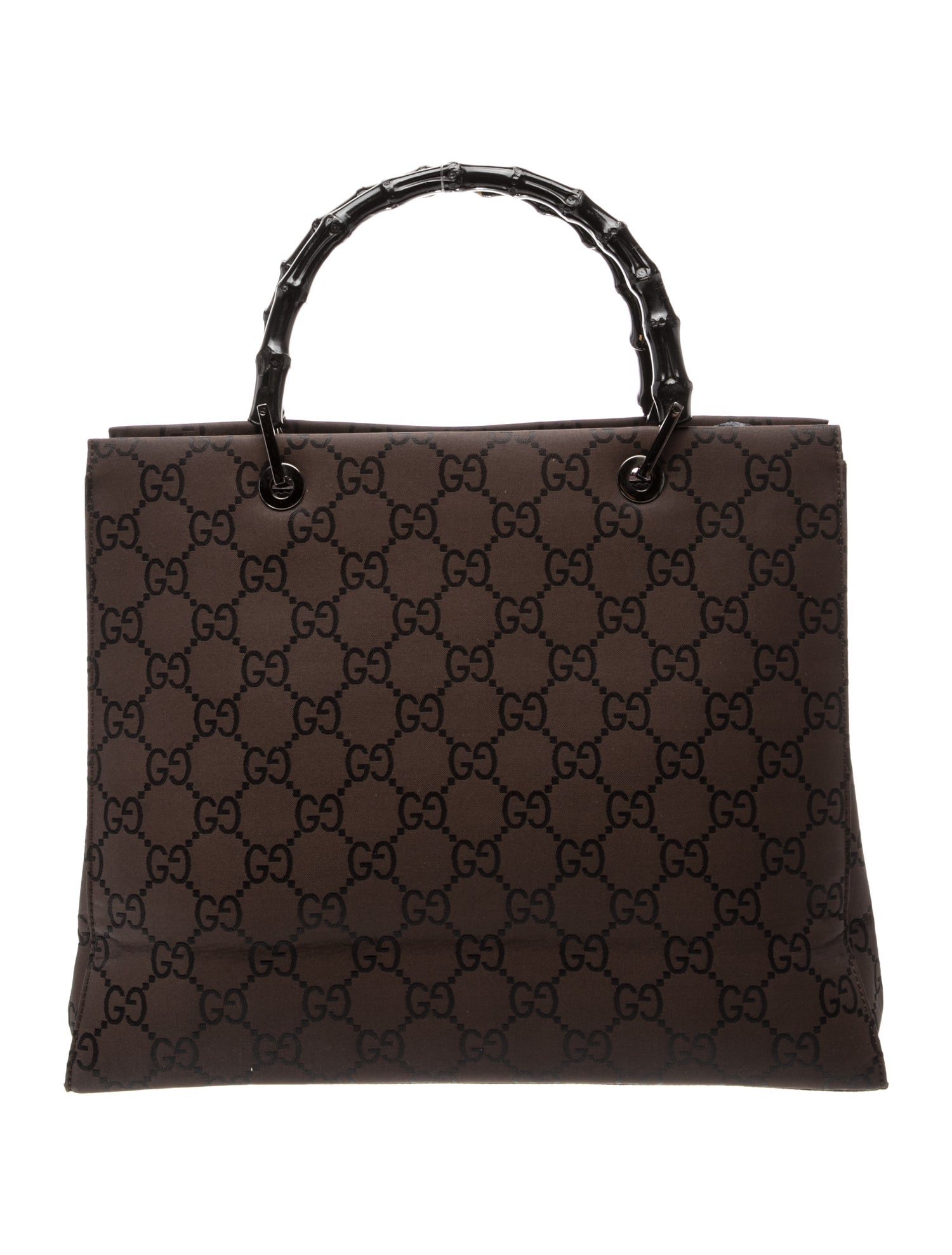 GG Nylon Top Handle Bag