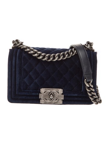 Small Velvet Boy Bag