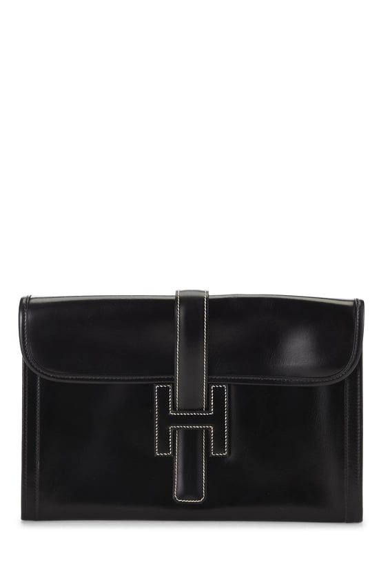 Hermes Black Box Calf Jige PM