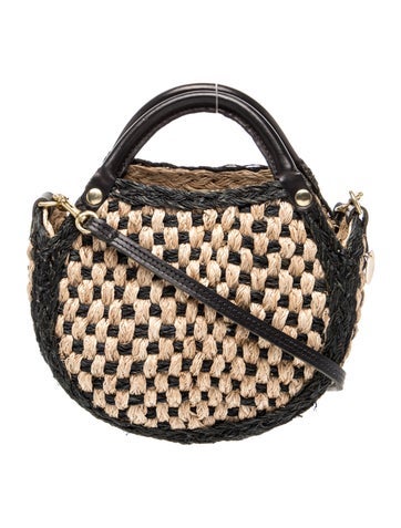Straw Top Handle Bag