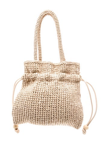 Raffia Bucket Bag