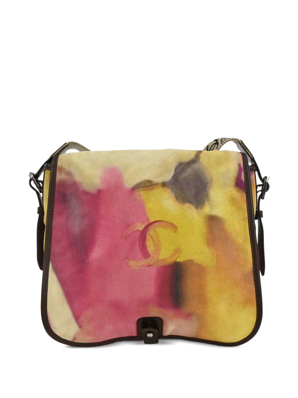  2014-2015 logo-paint flap shoulder bag