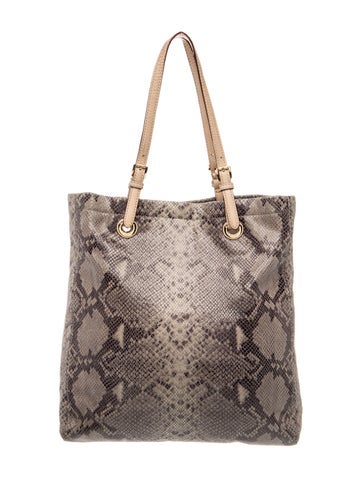 Embossed Leather Tote