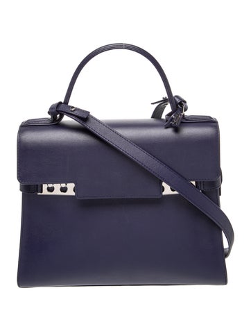 Delvaux Leather Top Handle Bag