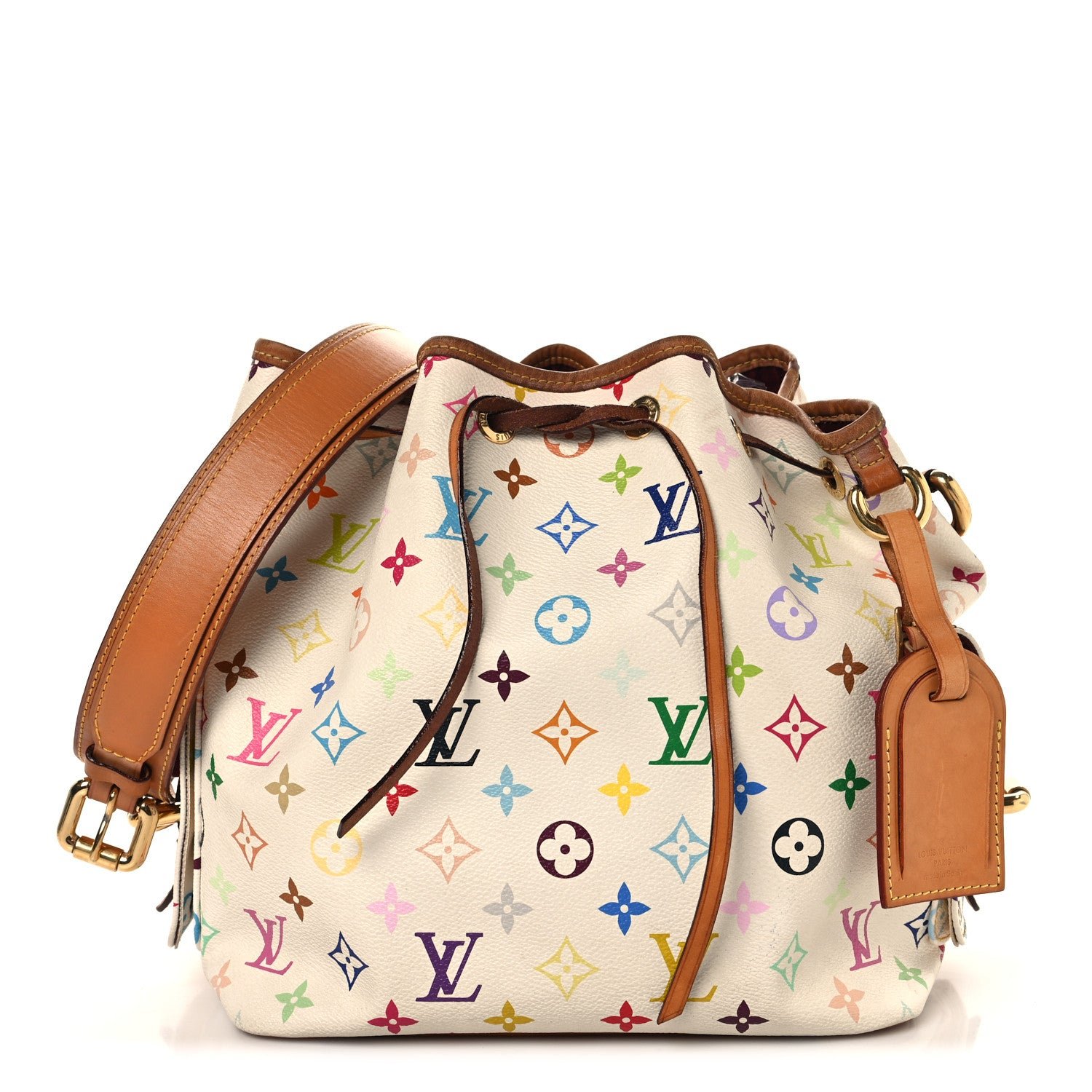 Louis Vuitton Monogram Multicolor Petit Noe White