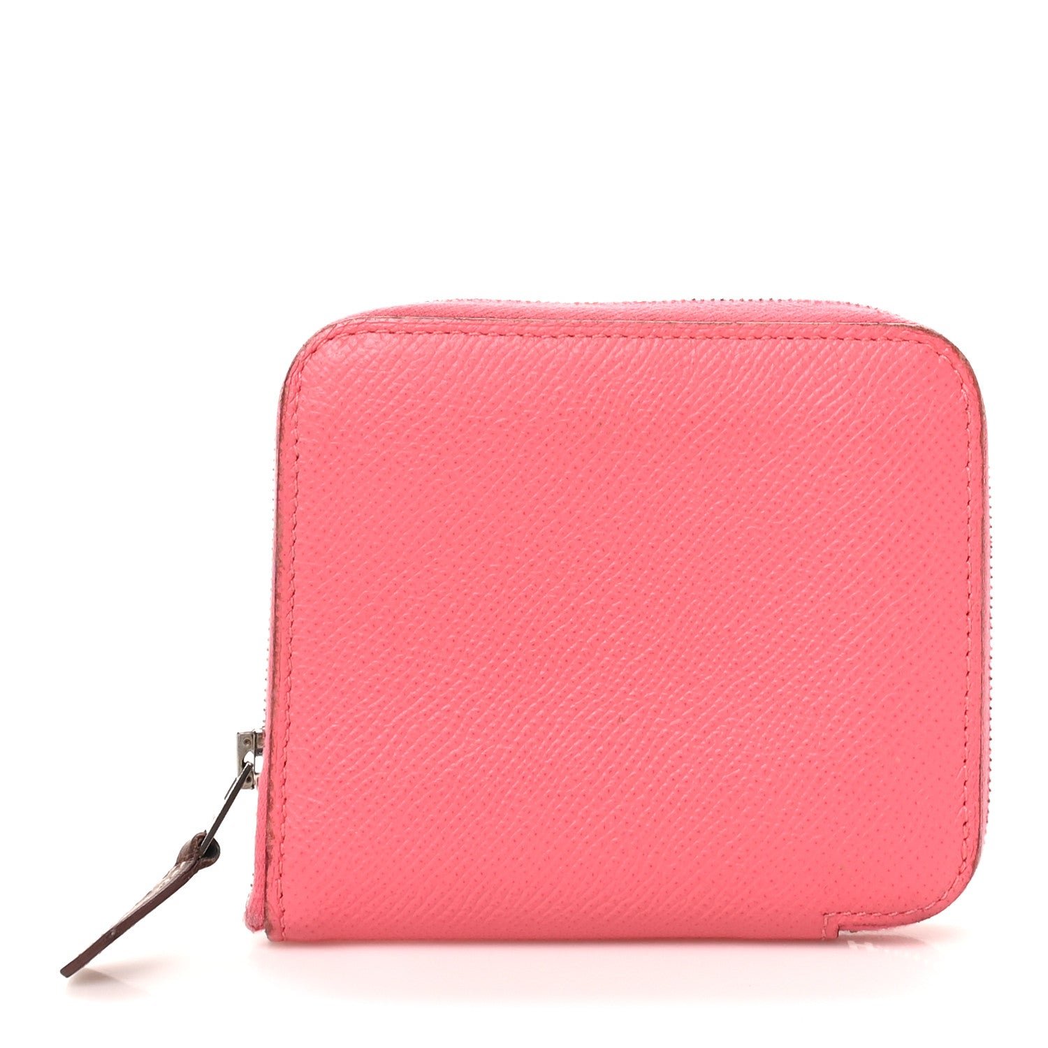Hermes Epsom Silk'In Compact Wallet Rose Azalee