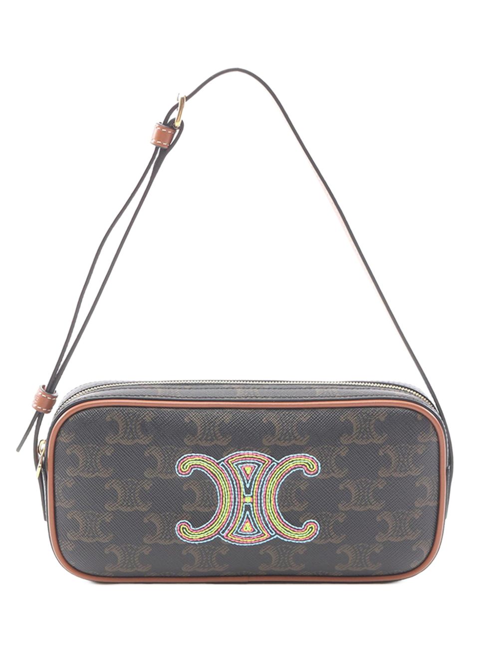 2018-2026 Mini Triomphe Cuir Coated Canvas Camera Bag shoulder bag
