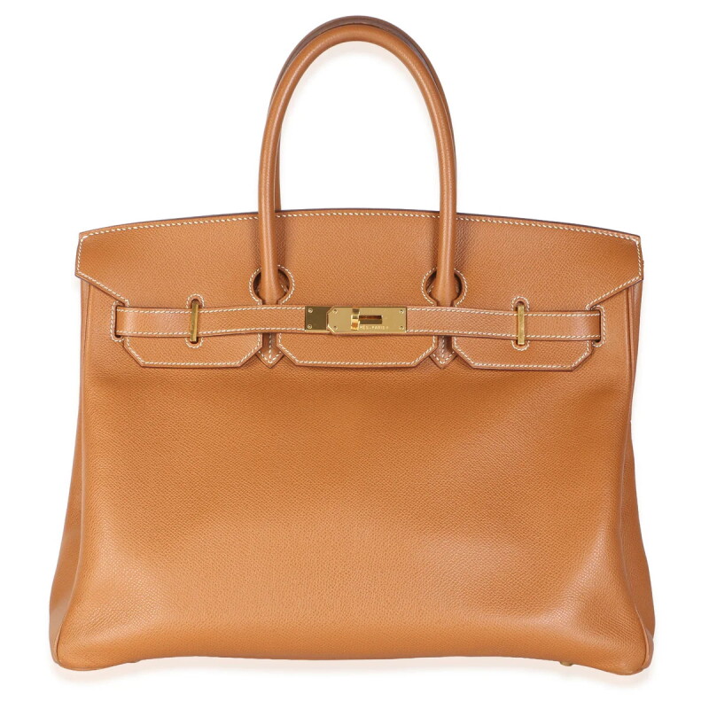 Vintage Gold Courchevel Birkin 35 Gold Hardware, 2004