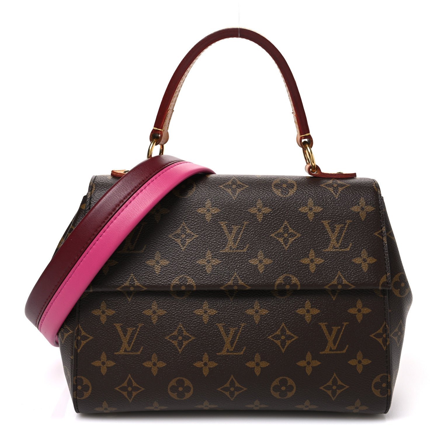 Louis Vuitton Louis Vuitton Monogram Cluny BB Bordeaux Fuchsia