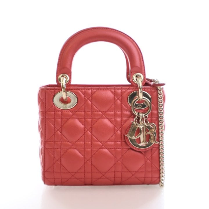 Christian Dior Mini Lambskin Lady Dior