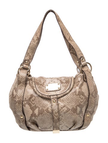 Embossed Leather Shoulder Bag