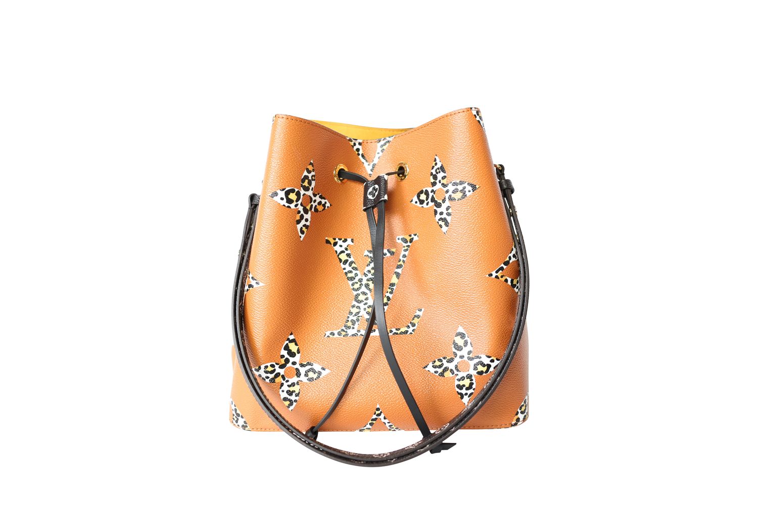Louis Vuitton Louis Vuitton Neo Noe, Caramel and Brown Jungle Print, Preowned in Dustbag WA001