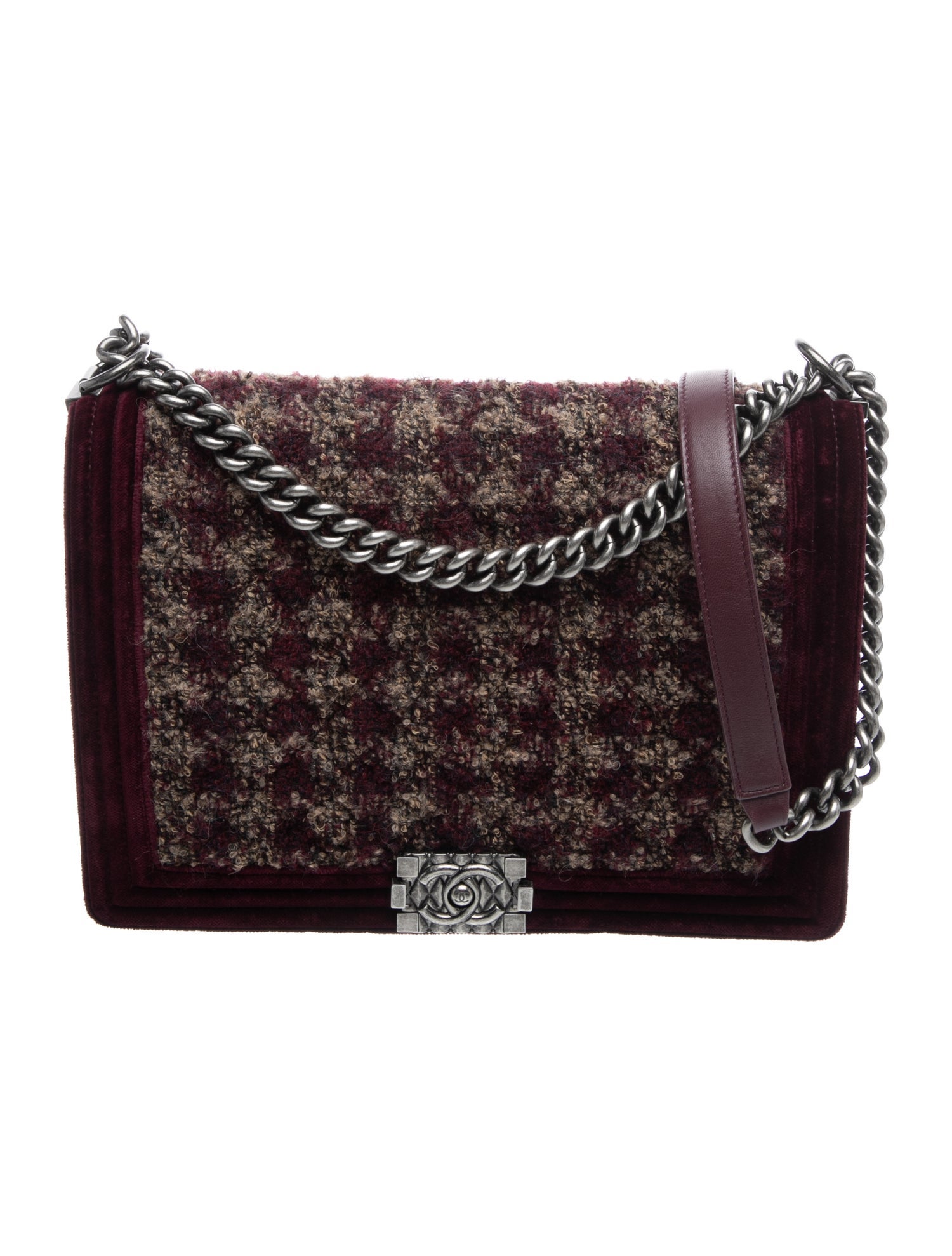 Paris-Edinburgh Tweed XL Boy Bag