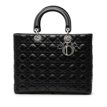Large Lambskin Cannage Lady Dior
