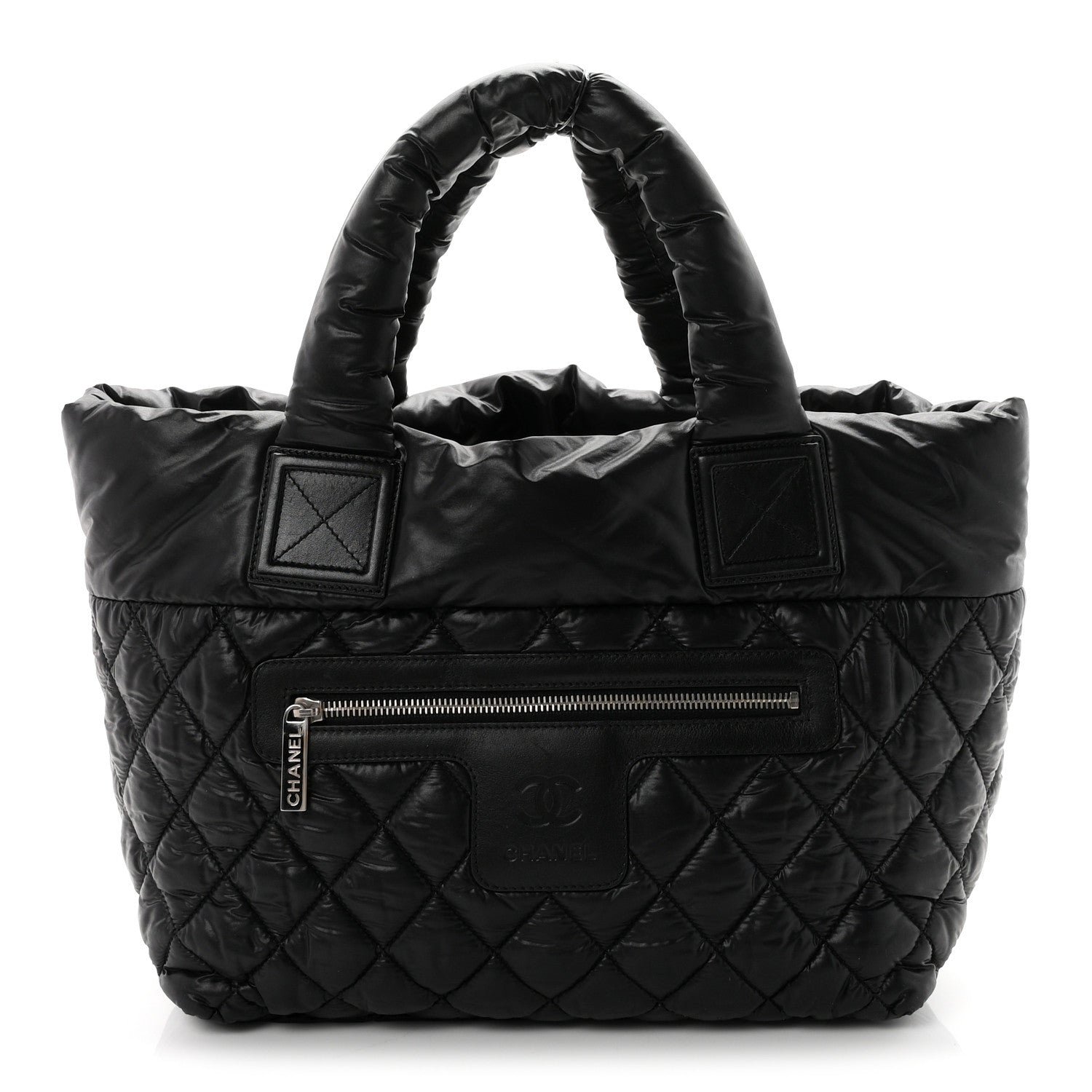 Chanel Nylon Quilted Small Coco Cocoon Tote Black