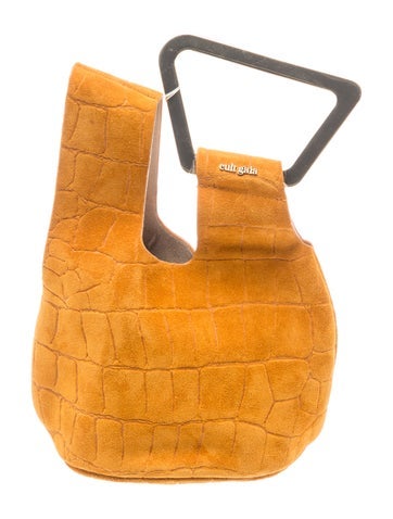 Suede Top Handle Bag