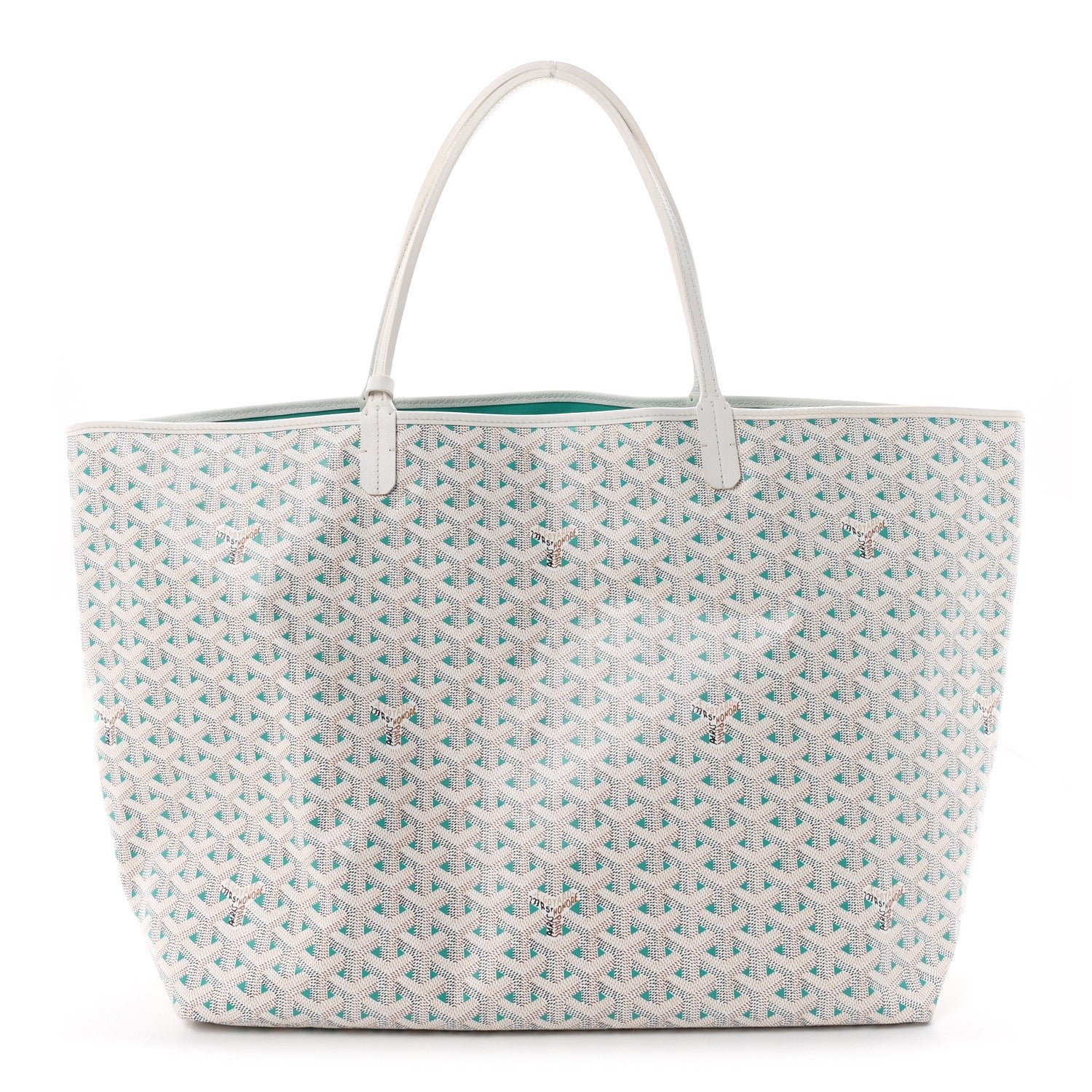 Goyard Goyardine Saint Louis Claire Voie GM White Opaline