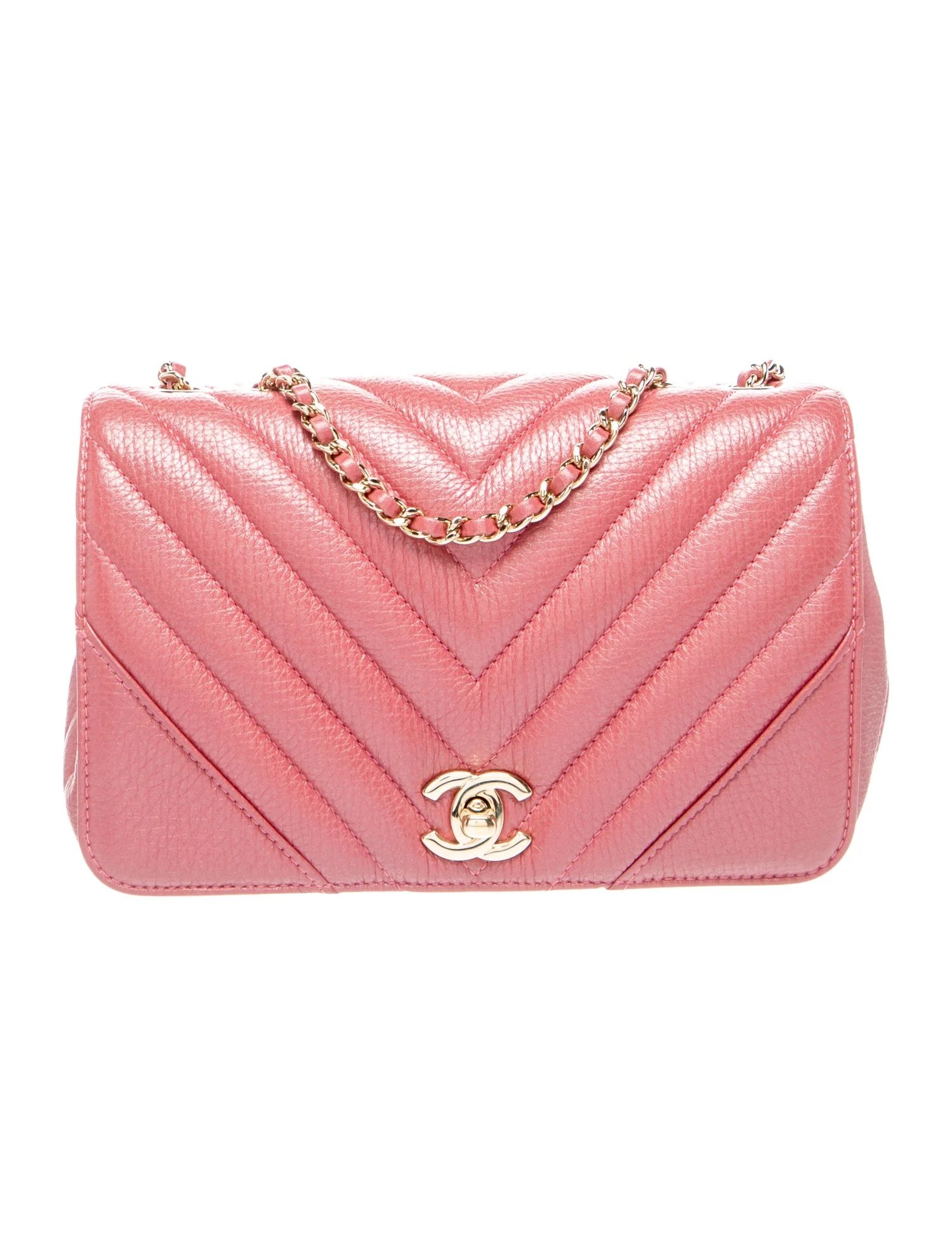 Mini Chevron Statement Flap Bag