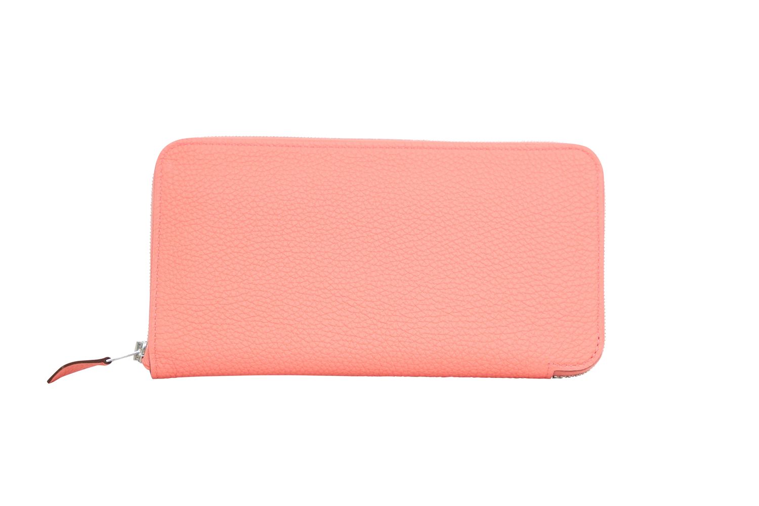 Hermes Azap Classique Wallet, Rose Azalee Coral Peach Leather and Palladium Hardware, X 2016 Stamp, New in Box WA001