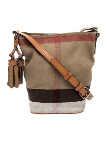 Exploded Check Bucket Bag
