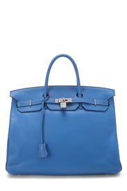 Hermès Blue France Clemence Birkin 40