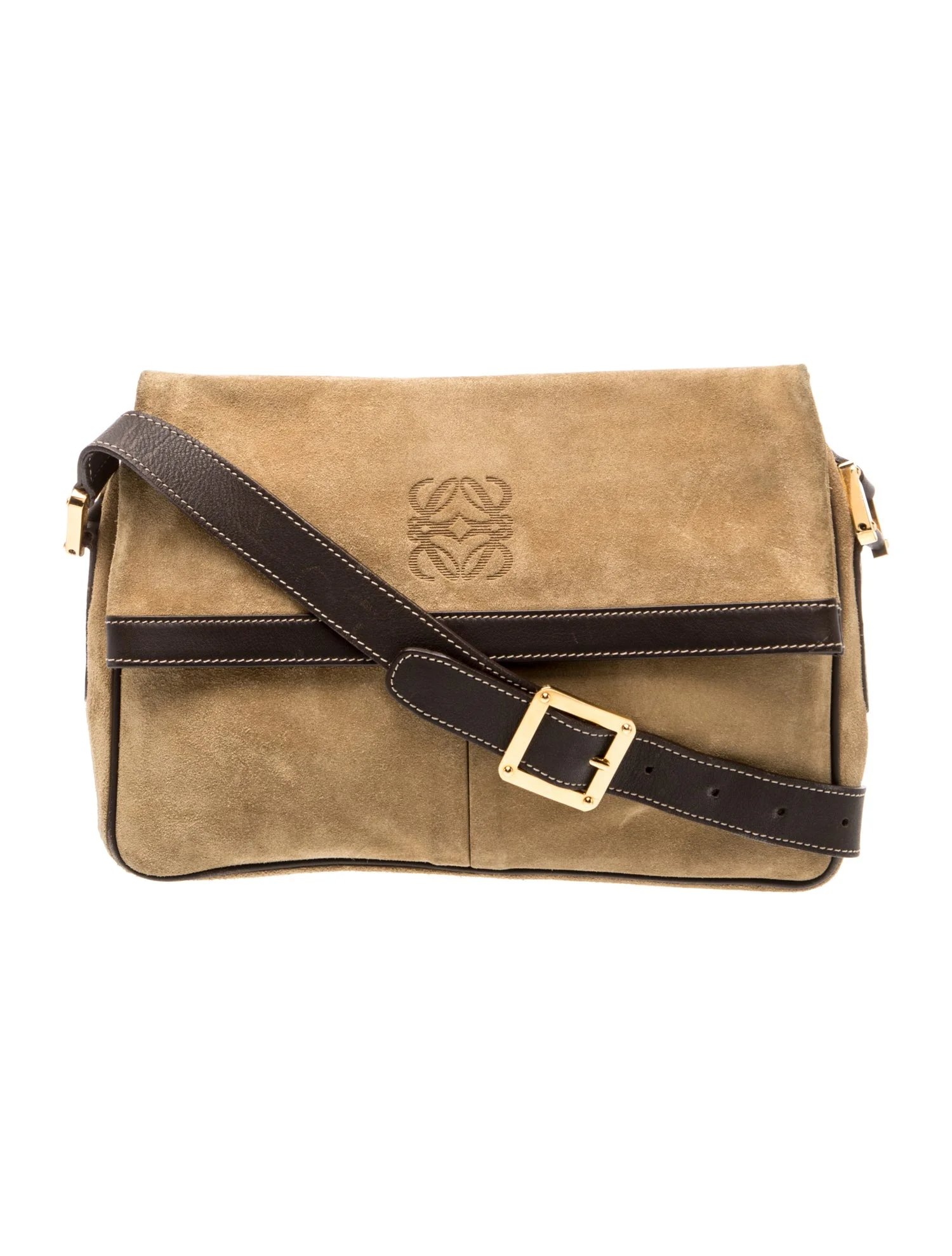 Suede Crossbody Bag Vintage