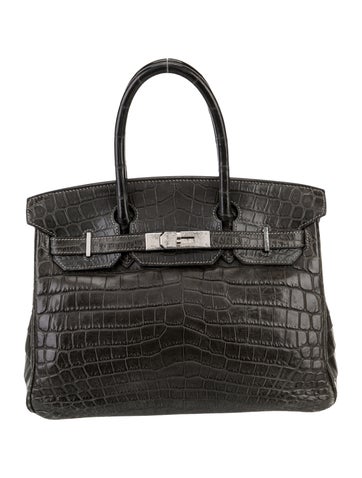 Hermes Matte Niloticus Crocodile Birkin 30