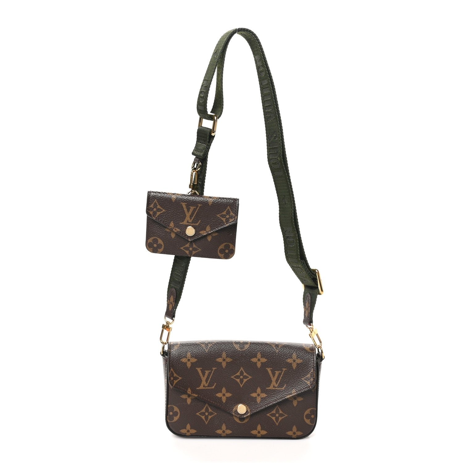 Louis Vuitton Monogram Felicie Strap & Go Kaki