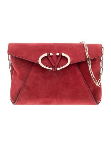 Valentino Suede Clutch