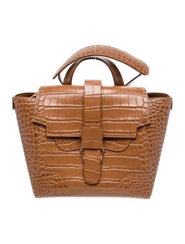 Senreve Embossed Leather Shoulder Bag