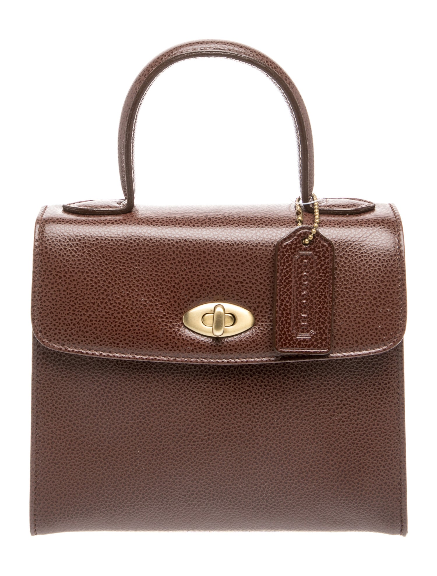 Leather Top Handle Bag w/ Tags