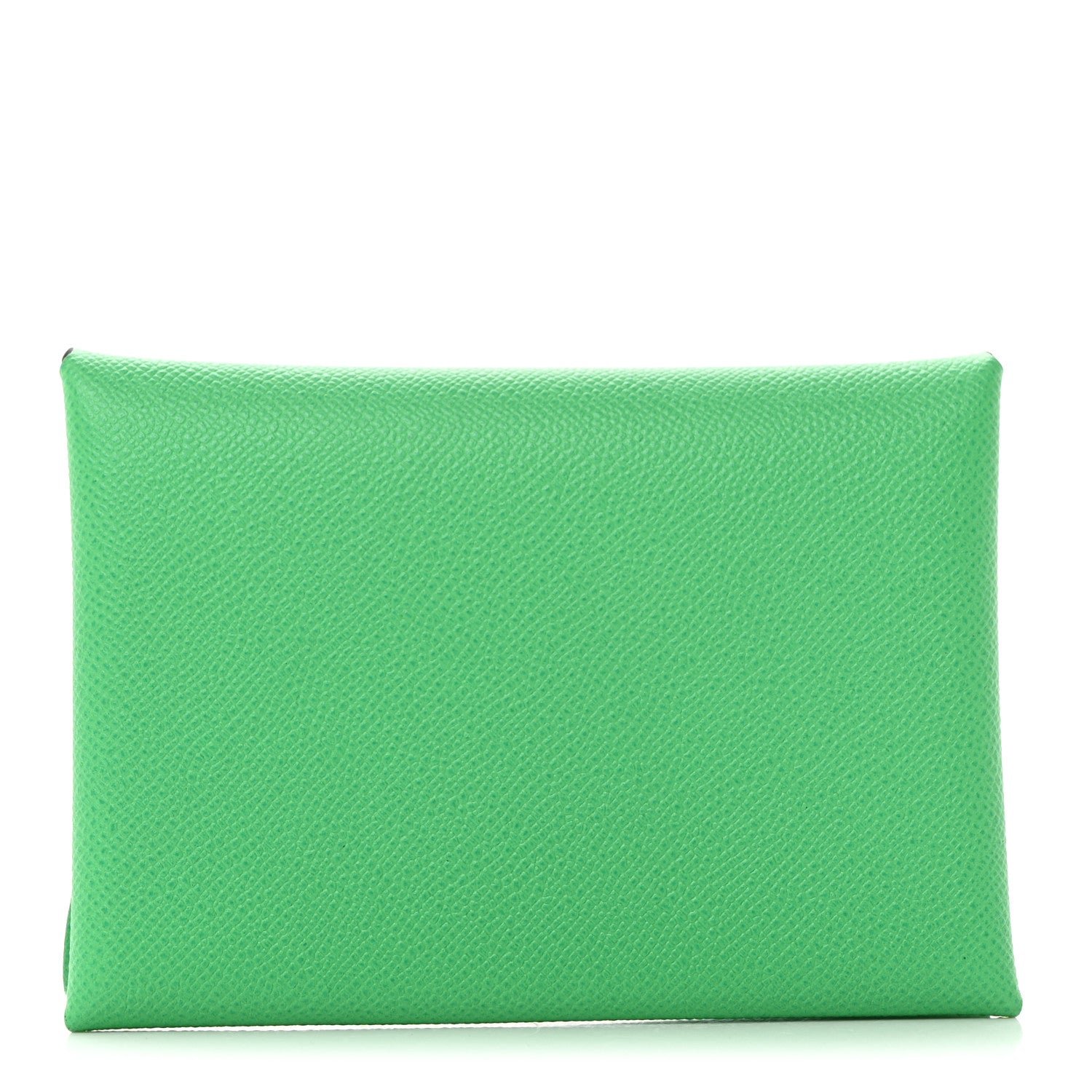 Hermes Epsom Calvi Duo Card Case Vert Comics