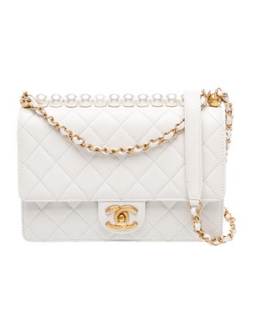 Chic Pearls Flap Bag