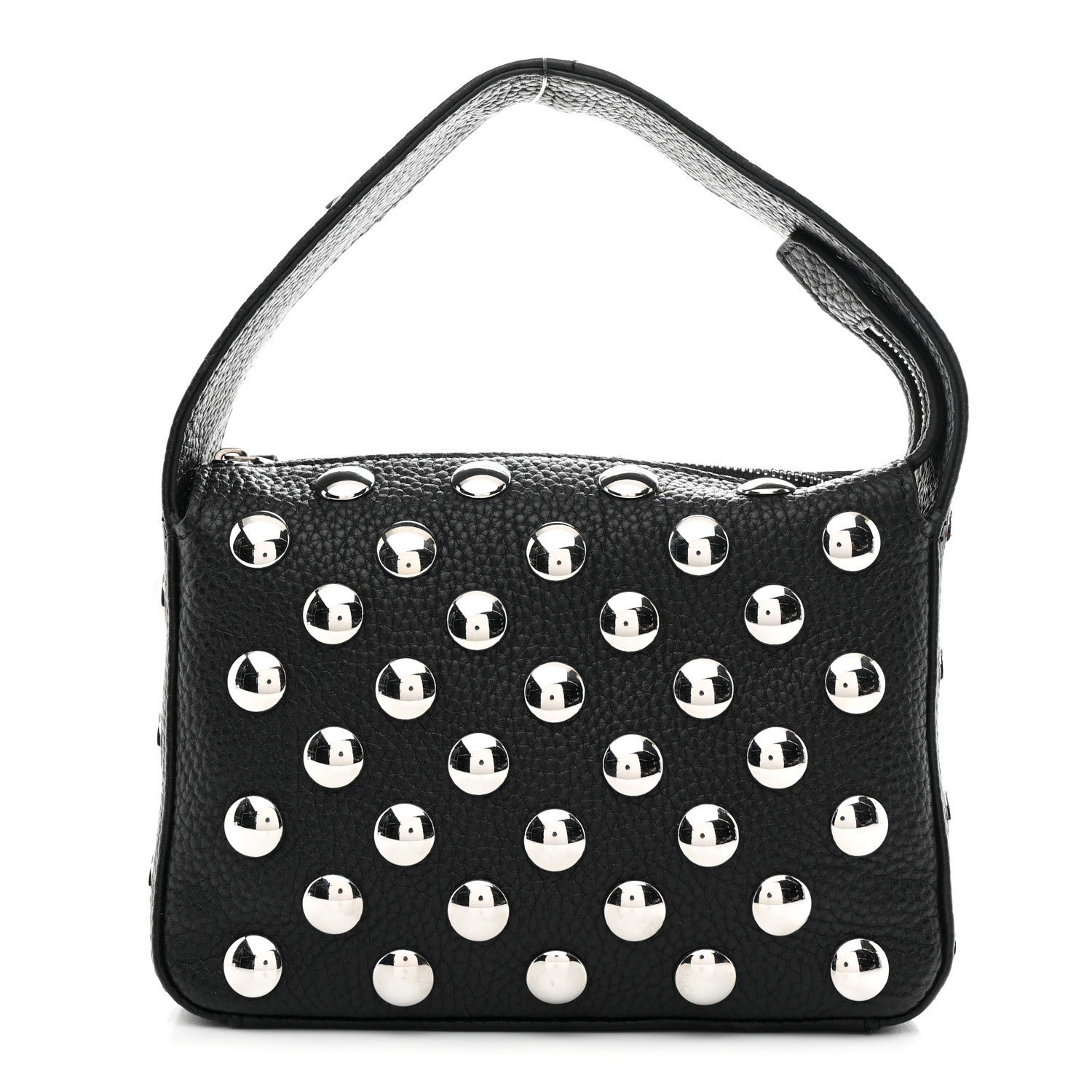 Khaite Khaite Pebbled Sport Calfskin Studded Small Elena Black
