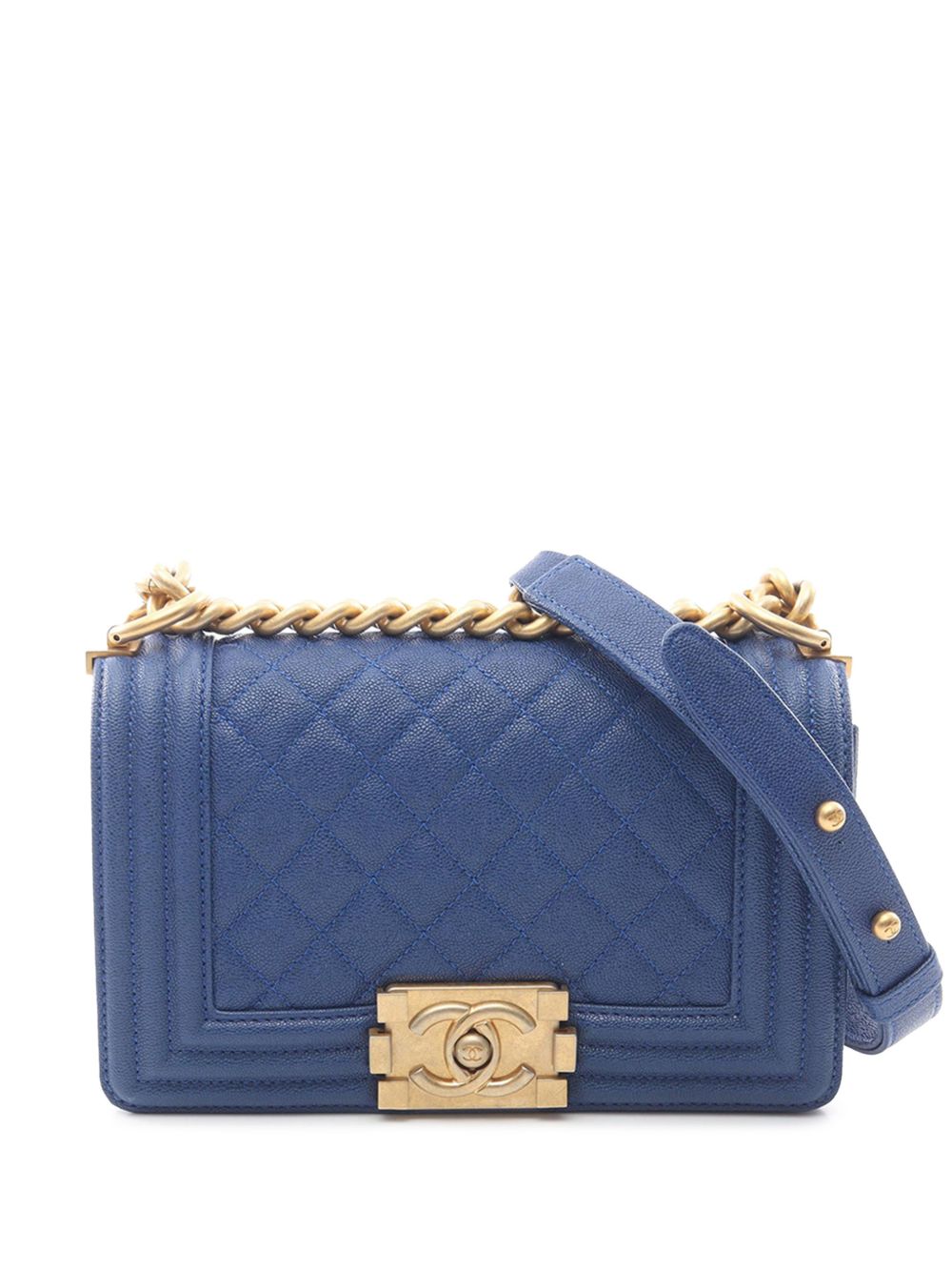 2019 Small Quilted Caviar Boy Flap crossbody bag