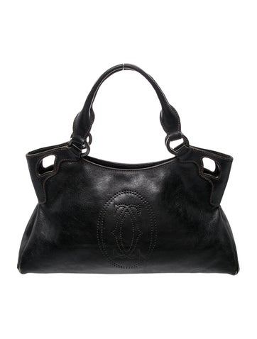 Cartier Leather Top Handle Bag