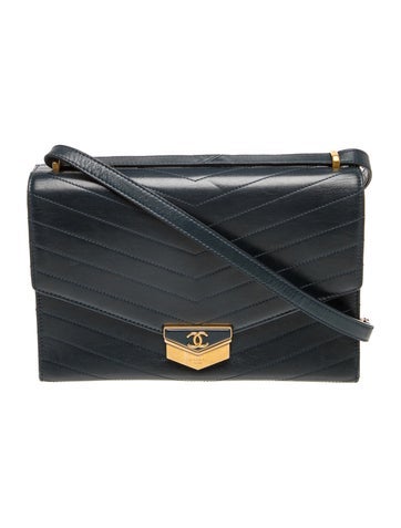 Paris-Hamburg Chevron Medal Flap Bag